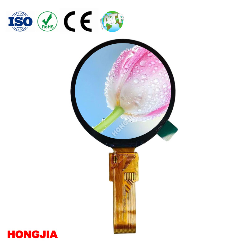 จอแอลซีดีทรงกลมขนาด 1.8 นิ้ว 360 * 360 QSPI / SPI / MCU / MIPI