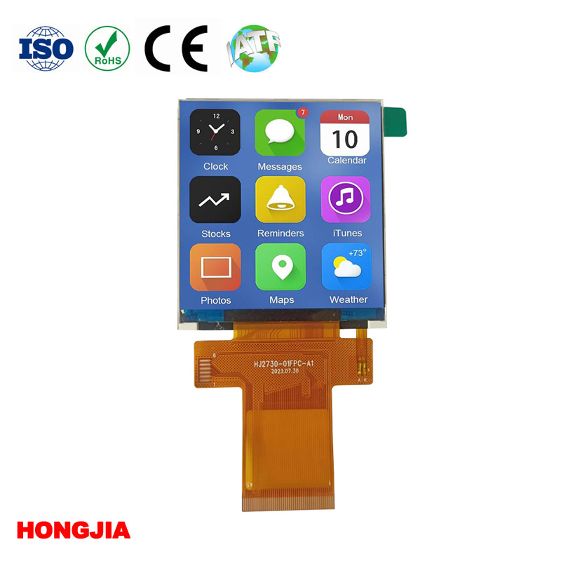 Hongjia Technology เปิดตัวหน้าจอ LCD สี่เหลี่ยมขนาด 2.73 นิ้วและหน้าจอ IPS LCD ขนาด 4 นิ้วเพื่อรองรับอินเทอร์เฟซ SPI/MCU