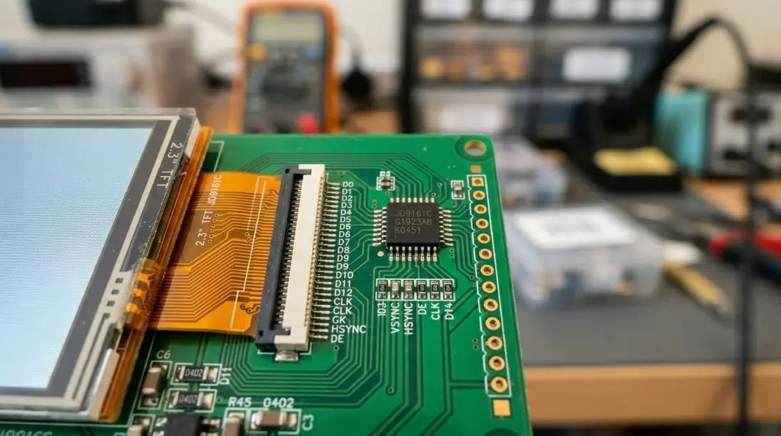 คู่มือสุดยอด TFT LCD ขนาด 2.3 นิ้ว: การปฏิบัติตามข้อกำหนด IoT ปี 2026 และการรวม JD9161C ในประเทศจีน