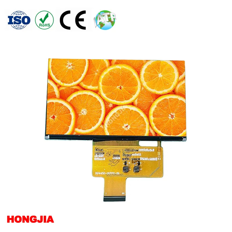 หน้าจอแนวนอน TFT LCD ขนาด 4.45 นิ้วความละเอียด 1920*1080, อินเทอร์เฟซ LVDS และอัตราการรีเฟรชสูงถึง 120Hz