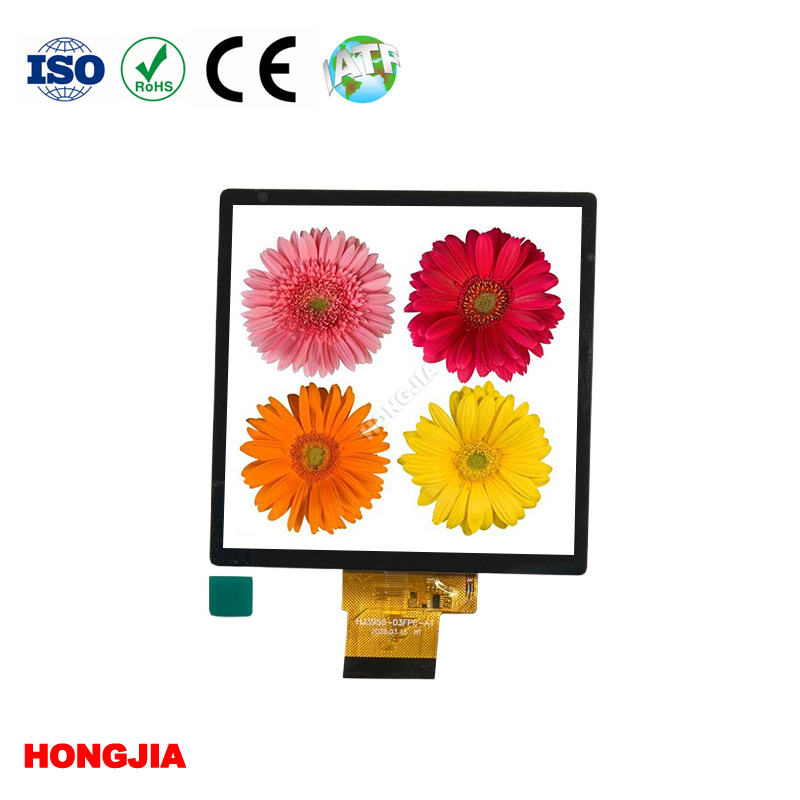 LCD สี่เหลี่ยมจัตุรัสขนาด 3.95 นิ้ว IPS 480*480